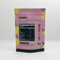 Échantillon gratuit de bonbons à l'ananas dans des sachets refermables en aluminium réutilisables, des sachets en plastique PE, PET et BOPP pour l'emballage alimentaire