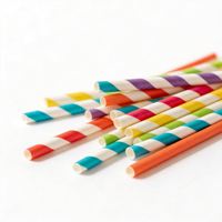 Lot de pailles en papier biodégradables noires, pailles écologiques en vrac pour fournitures de fête, mariage/baby shower, anniversaire