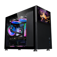 OEM personalizado ATX caja de la computadora Gaming Desk PC Gabinete Gaming PC Case con monitor de pantalla