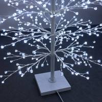 Árbol de Navidad Metálico con Luces LED para Interiores, Blanco Cálido, 1.8m, Clasificación IP44, Luces para Decoración de Exteriores
