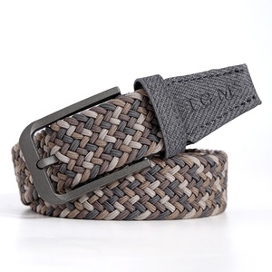 <span class=keywords><strong>Ceinture</strong></span> élastique florale réglable de 35 mm avec boucle sans ardillon, personnalisable, en maille perforée, pour femmes et hommes, en matière de tissu d'ameublement - Product Image 1