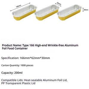 Barquettes jetables <span class=keywords><strong>en</strong></span> <span class=keywords><strong>aluminium</strong></span> à parois hautes pour la cuisson de lasagnes, de casseroles et de plats profonds - Product Image 6