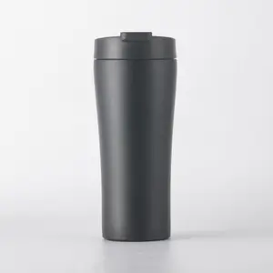 17oz 주문 인쇄 로고 디자인 손가락으로 튀김 뚜껑을 가진 개인적인 창조적인 여행 컵 스테인리스 공이치기용수철 커피잔