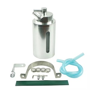 Recipiente de aluminio para recuperación de aceite con filtro de 100 ml para uso general en motores - Product Image 1