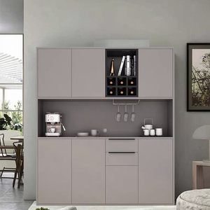 Hot Selling Grey Modern <strong>Design</strong> Wooden <strong>Closet</strong> Systems Living Room Furniture Kitchen Cabinet - Product Image 2