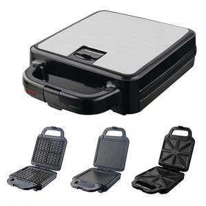 <span class=keywords><strong>Gaufrier</strong></span> carré en acier inoxydable, 4 pièces, pour le petit déjeuner et les collations, machine à gaufres <span class=keywords><strong>XL</strong></span> - Product Image 5