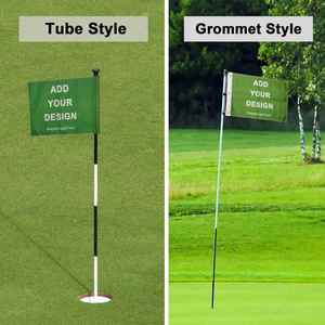 Bandera de Golf Personalizada Bagetu, Estilo Colgante, de Poliéster Resistente, Impresión Digital, con Tubo de Plástico - Product Image 6