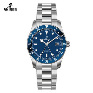 <span class=keywords><strong>Orologio</strong></span> da Polso da Uomo Vintage Nero <span class=keywords><strong>Blu</strong></span>, Nuovo con Movimento Personalizzato NH34 NH35 NH34A, Quadrante da 42mm, Subacqueo <span class=keywords><strong>Automatico</strong></span> Meccanico GMT - Product Image 2