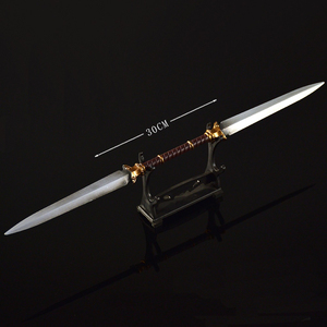 Épée jouet <span class=keywords><strong>en</strong></span> <span class=keywords><strong>alliage</strong></span> de zinc, entièrement métallique, petite épée, épée de jeu <span class=keywords><strong>Elden</strong></span> <span class=keywords><strong>Ring</strong></span>, double lame, épée jouet, 30 cm, 63 g - Product Image 3