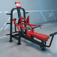 Équipement de fitness à usage commercial : Machine de musculation horizontale en acier avec charge de plaques sécurisée