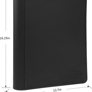 Carpeta Personalizada de Cuero PU Negro para Tarjetas Deportivas con 9 Bolsillos (9 pulgadas) y Páginas Interiores de PP, Muestra Disponible, Solo para el Transporte de Acrílicos - Product Image 2
