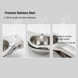 Presse-citron manuel en acier inoxydable avec clip, finition électrolytique colorée, pour fruits et légumes, usage domestique - Product Image 3