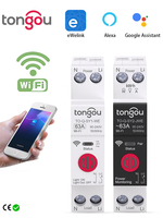 Compteur d'énergie intelligent TONGOU Ewelink pour appareils 1P, disjoncteur intelligent Wi-Fi, interrupteur sans fil, contrôle par application, original