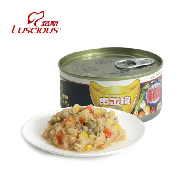 Chicken with Vegetable (Puppy) canned dog treats pet food factory 100% wet food supplier