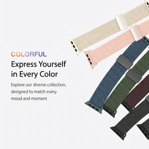 Correa de Reloj de Nailon Multicolor para Apple Watch Series 10 9 8 SE 3 46mm 45mm 44mm 42mm 41mm 40mm 38mm, Correa Deportiva para iWatch - Product Image 4