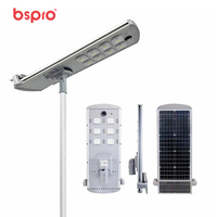 Lampadaire solaire LED automatique de nettoyage extérieur, indice IP65, 80W, corps en alliage d'aluminium, pour usage routier