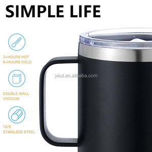 Vaso Térmico de Acero Inoxidable de 10 oz, Taza de Café de 14 oz, Capacidad de 12 oz para Café, Regreso a Clases, PP <span class=keywords><strong>Craft</strong></span> - Product Image 2