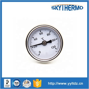 <span class=keywords><strong>Termometro</strong></span> Bimetallico D40mm con Cassa in Ferro o Acciaio Inox per Testare la Temperatura dell'Acqua, Ampiamente Utilizzato in HVAC <span class=keywords><strong>Termometro</strong></span> Metallico 0-120°C - Product Image 3