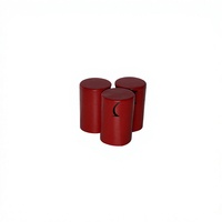 Capsule de bouteille de spiritueux rouge avec logo personnalisé, en aluminium mat, scellée par thermorétraction, languette facile à ouvrir en forme de S, pour vodka et whisky, modèle HAR-JN-L018