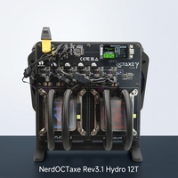 NerdOCTaxe Rev3.1 Hydro 13.8T BM1370 ASIC Miner, machine de minage Bitcoin BTC à refroidissement par eau pour usage domestique, asics