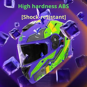 Thiết Kế Thời Trang Mới 3C/Dot Chứng Nhận Người Đàn Ông Phụ Nữ An Toàn Cưỡi Đôi Visors Flip-up Xe Máy Mũ Bảo Hiểm Đầy Đủ Mặt Mũ Bảo Hiểm - Product Image 5