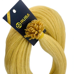 ผมต่อแบบปลายแบน Rusa Hair แท้จากเวียดนาม สีธรรมชาติ ไม่ผ่านการแปรรูป รับทำโลโก้  น้ำหนัก 100 กรัม แบบมัด  เย็บสองชั้นอย่างดี - Product Image 3