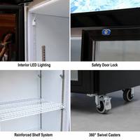 Réfrigérateur commercial à double porte vitrée, vitrine réfrigérée pour supermarché, refroidisseur de boissons pour Pepsi