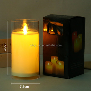 <span class=keywords><strong>Bougie</strong></span> électronique électronique 3D à LED avec flamme réelle et télécommande pour la maison, la chambre, le festival et le mariage. - Product Image 6