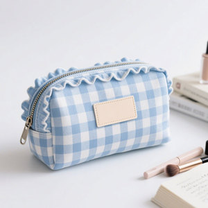 Gran Coqueta Floral Estética para Neceser para Mujer Lindo Organizador de Cosméticos Bolsa de Maquillaje de Viaje - Product Image 1