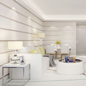Carta da Parati 3D a Righe per Decorazione Casa, Camera da Letto, <span class=keywords><strong>Soggiorno</strong></span>, Sala da Pranzo, Effetto Pelle e Venature <span class=keywords><strong>del</strong></span> Legno - Product Image 6