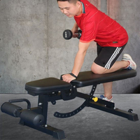 Banc de musculation réglable DINUO avec support pour les jambes, multi-positions, pour un entraînement complet du corps à domicile, portable