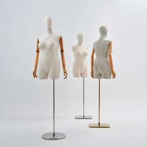 새로운 디자인 XXL 크기 모델 원피스 거품 더미 플러스 사이즈 마네킹 여성 직물 원피스 양식 마네킹 - Product Image 2