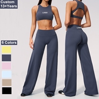 Vêtements de sport pour la gym, fabricant de vêtements de fitness, débardeur de sport, pantalon taille mi-haute, tenue de yoga respirante, ensemble 2 pièces