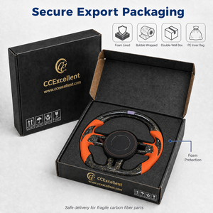 Volante de Fibra de Carbono Forjado Personalizado a <span class=keywords><strong>Precio</strong></span> de Fábrica CCExcellent para <span class=keywords><strong>Ford</strong></span> <span class=keywords><strong>Mustang</strong></span> S550 2018-2020, Volante con LED - Product Image 4