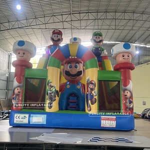 <span class=keywords><strong>Mario</strong></span>-Themen Aufblasbare Hüpfburg Aufblasbares Spielhaus Mit Rutsche - Product Image 5