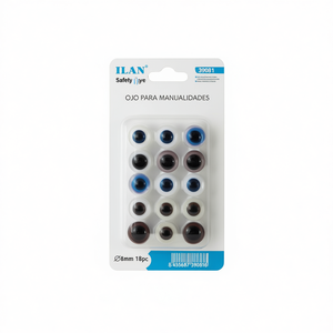 Ojos de seguridad Ilan Eye For Crafts de 8 mm, 18 piezas, para peluches - Product Image 2