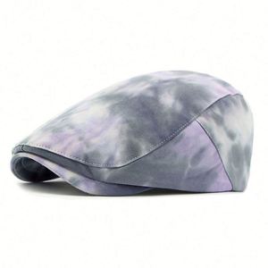 Casquette Gavroche Unisexe Homme Femme Teintée Tie-Dye, Bérets et Casquettes Ivy pour Hommes en Gros - Product Image 3