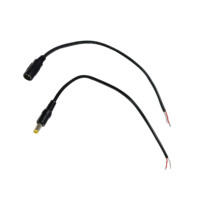 Câble d'alimentation CC 5,5*2,1 mm, prise femelle, connecteur jack, fil, connecteur mâle femelle CC 12V avec câble de 30 cm de longueur