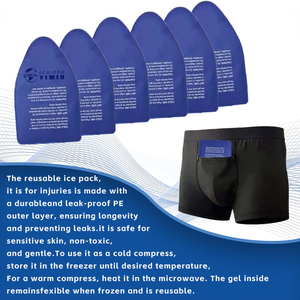 Yimiu Gel Impacco Caldo/Freddo per Uomo, Fascia Ortopedica Riutilizzabile Post-Operatoria, Sollievo dal Dolore d'Emergenza, Protezione Testicolare, Non Tossico - Product Image 6