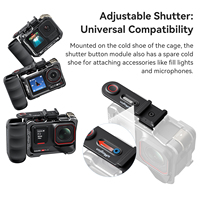 Kit de poignée Amagisn Explorer pour caméra Insta360/DJI/GoProHero, poignée de modification de déclencheur pour accessoires universels de caméra sportive