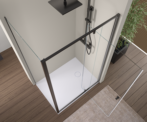 ตู้อาบน้ำแบบยืนมุมห้องน้ำกระจกตู้อาบน้ำอลูมิเนียมสี่เหลี่ยม - Product Image 4