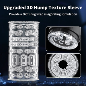 Masturbateurs masculins électriques automatiques télescopiques rotatifs à double ouverture pour hommes, jouets sexuels pour adultes - Product Image 4