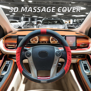 Funda de Volante de Coche 3D de Alta Calidad, Cuero Pulido Mate y Fibra de Carbono, para <span class=keywords><strong>Sparco</strong></span> Universe, para Abarth - Product Image 2