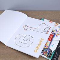 Livre de mathématiques puzzle et de graffiti coloré pour enfants personnalisé format A4 50 pages détachables cahier d'activités marqueurs de points pour le plaisir et l'éducation