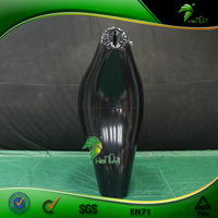 Costume gonflable noir double couche personnalisé Hongyi en PVC, tenue gonflable, costume gonflable en forme de ballon, à porter