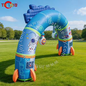 Opblaasbare boog voor buitenreclame, op maat gemaakte ruimtethema ruimteschip van nylon, 5m gigantisch - Product Image 5