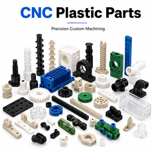 บริการงานกลึงพลาสติก CNC แบบกำหนดเองสำหรับชิ้นส่วนต้นแบบ PTFE ไนลอน และชิ้นส่วนพลาสติกวิศวกรรมความแม่นยำสูง - Product Image 1