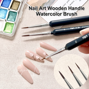 Pincel de Gel para Uñas con Mango de Madera Personalizado al por Mayor, para Arte de Uñas, Acuarela, Mezcla de Colores, Dibujo de Flores y Pintura, para Salón de Manicura - Product Image 3