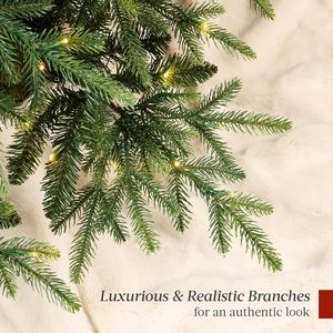 <span class=keywords><strong>Sapin</strong></span> de Noël en aspens de haute qualité, 6-9 pieds, pré-éclairé, réaliste, type <span class=keywords><strong>sapin</strong></span> noble, avec micro-lumières LED blanches multicolores - Product Image 5