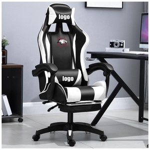 Venta al por mayor <span class=keywords><strong>CHAHO</strong></span> moderna de alta calidad de cuero PU Silla de juego de carreras Indonesia Camboya Rojo Negro Silla de juego con reposapiés - Product Image 5